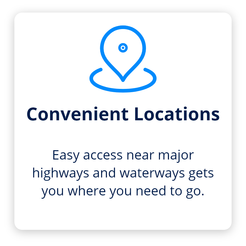 convenient locations. 