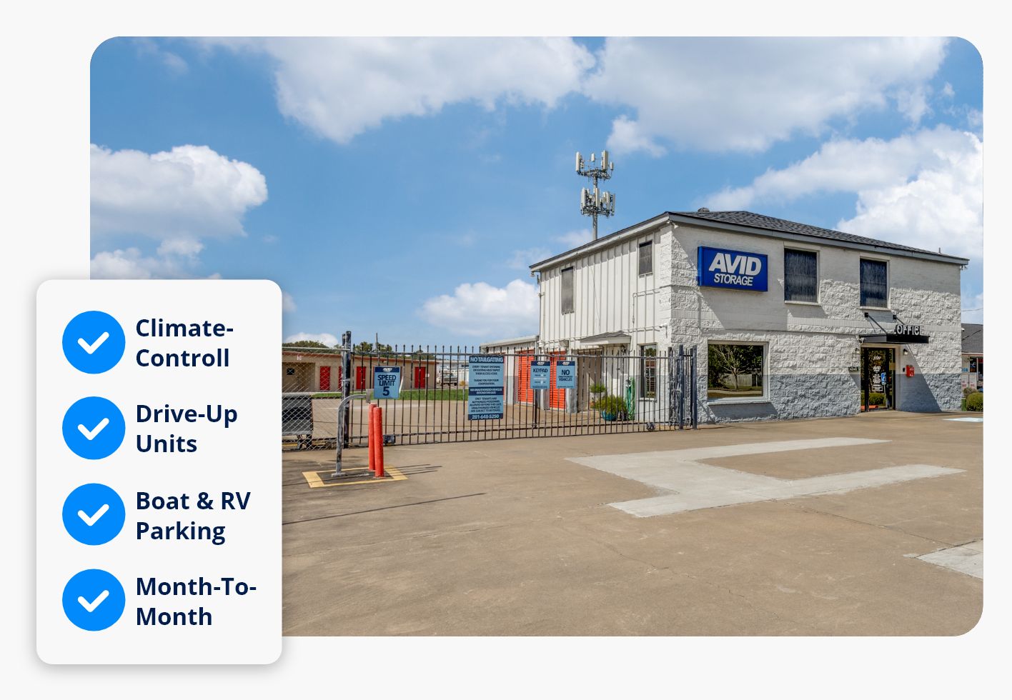 avid Storage Pearland, Texas Location Photo Friendswood, TX